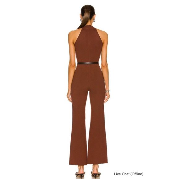Zeynep Arcay Seventies Knit Belted Jumpsuit Brown - Picture 3 of 3